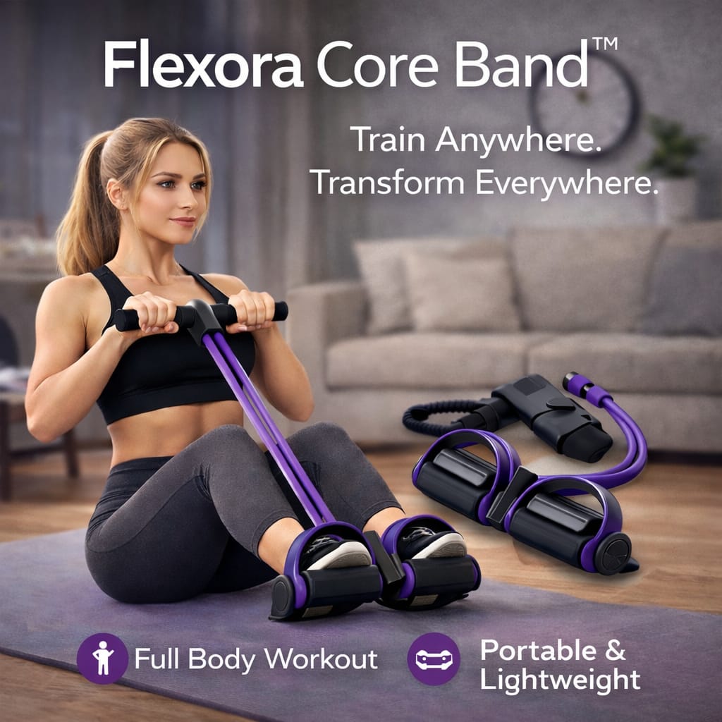 Flexora Core Band™ Effortless Workouts. Visible Results